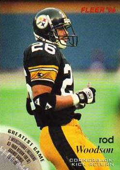 Rod Woodson Pittsburgh Steelers 1996 Fleer NFL #114